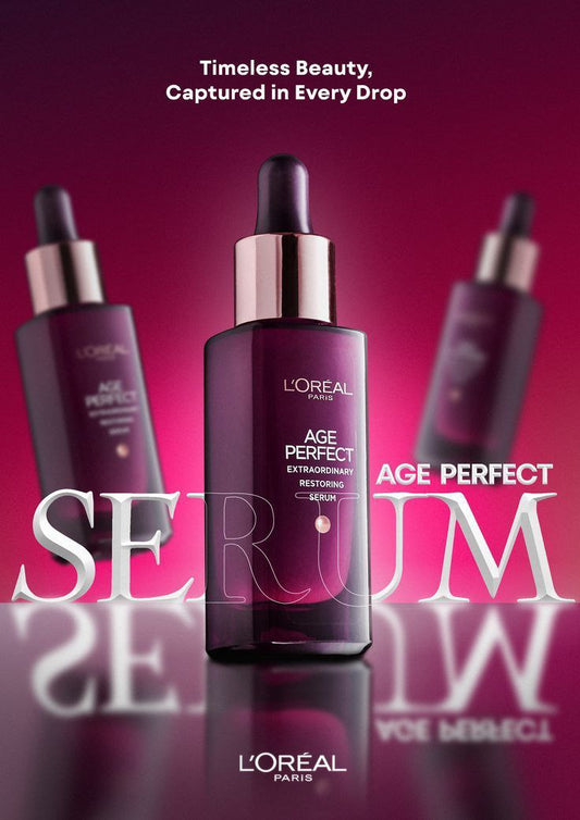 L'Oréal Paris Age Perfect Extraordinary Restoring Serum – Anti-Aging Face Serum for Mature Skin – 30ml
